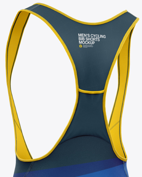 Download Men's Cycling Bib Shorts Mockup in Apparel Mockups on Yellow Images Object Mockups