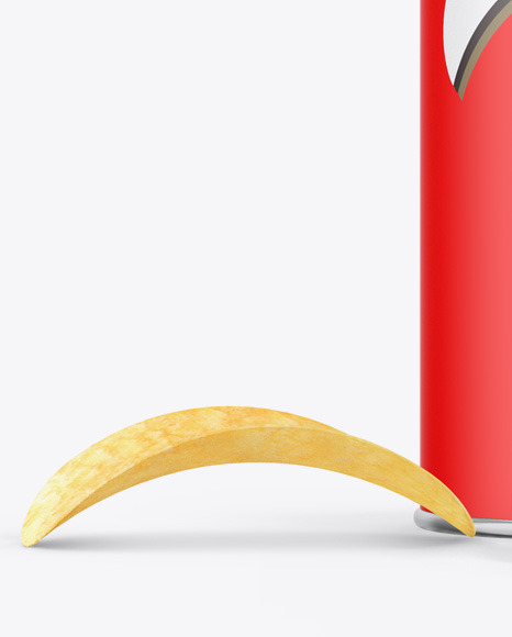 Download Matte Snack Tube W Chips Mockup In Tube Mockups On Yellow Images Object Mockups