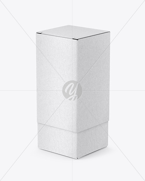 Kraft Paper Box Mockup In Box Mockups On Yellow Images Object Mockups