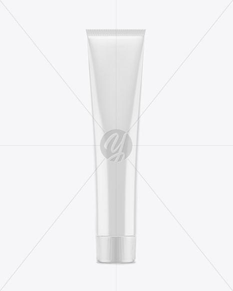 Download Glossy Cosmetic Tube Mockup In Tube Mockups On Yellow Images Object Mockups PSD Mockup Templates