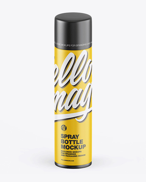 Matte Spray Bottle Mockup