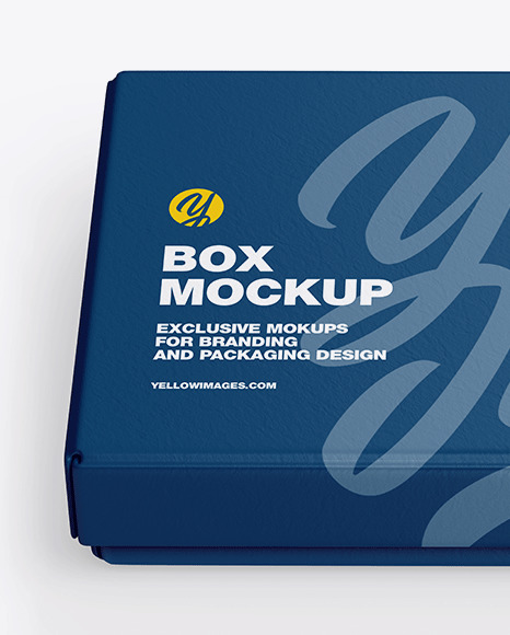 Textured Gift Box Mockup In Box Mockups On Yellow Images Object Mockups