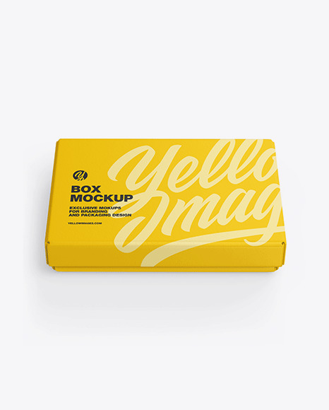 Download Textured Gift Box Mockup In Box Mockups On Yellow Images Object Mockups