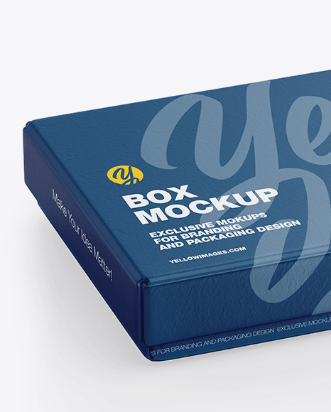 Textured Gift Box Mockup In Box Mockups On Yellow Images Object Mockups