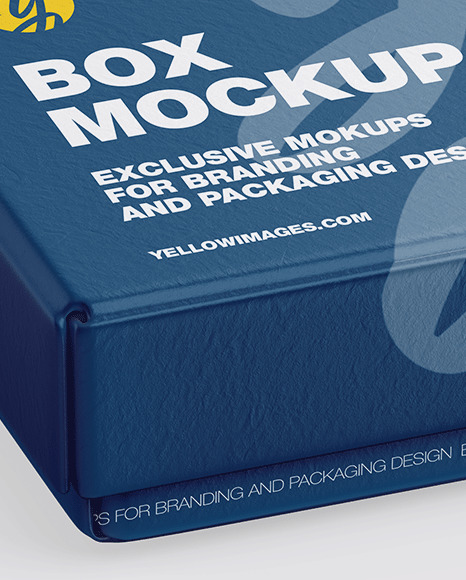 Download Textured Gift Box Mockup In Box Mockups On Yellow Images Object Mockups