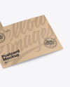 Kraft A5 Postcard Mockup