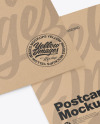 Kraft A5 Postcard Mockup