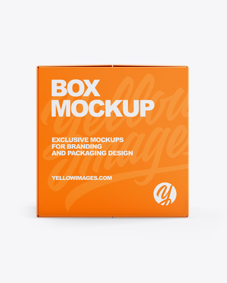 Paper Box Mockup In Box Mockups On Yellow Images Object Mockups