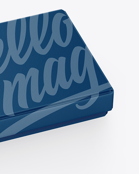 Textured Gift Box Mockup PSD #1