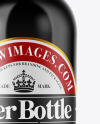 Amber Glass Dark Beer Bottle Mockup