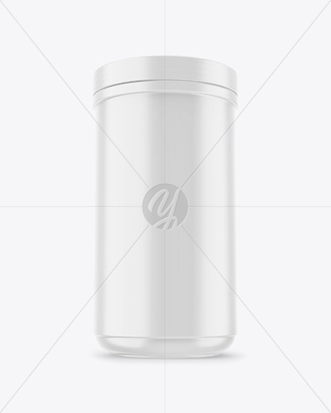 Matte Protein Jar Mockup Matte Protein Jar Mockup