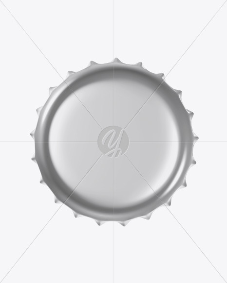 Download Metal Bottle Cap In Object Mockups On Yellow Images Object Mockups PSD Mockup Templates