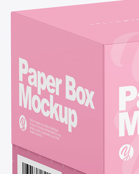 Paper Box Mockup PSD #3