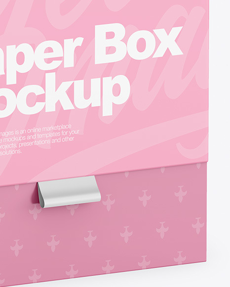 Paper Box Mockup PSD #4