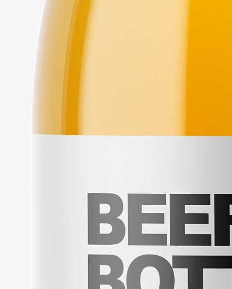 Download Clear Glass Lager Beer Bottle Mockup In Bottle Mockups On Yellow Images Object Mockups Yellowimages Mockups