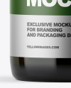 Green Glass Beer Bottle Mockup