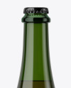Green Glass Beer Bottle Mockup