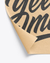 A4 Kraft Poster Mockup