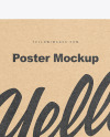 A4 Kraft Poster Mockup