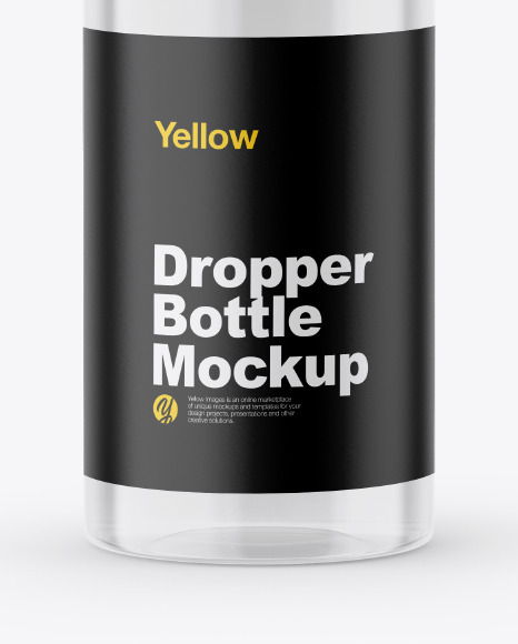 Download Dropper Bottle Mockup In Bottle Mockups On Yellow Images Object Mockups PSD Mockup Templates