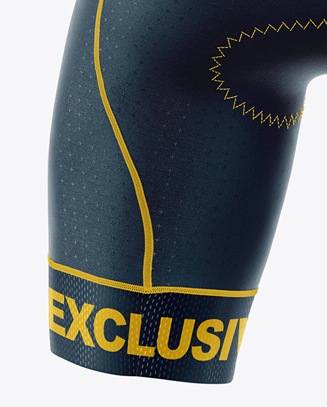 Download Men's Cycling Bib Shorts Mockup in Apparel Mockups on Yellow Images Object Mockups