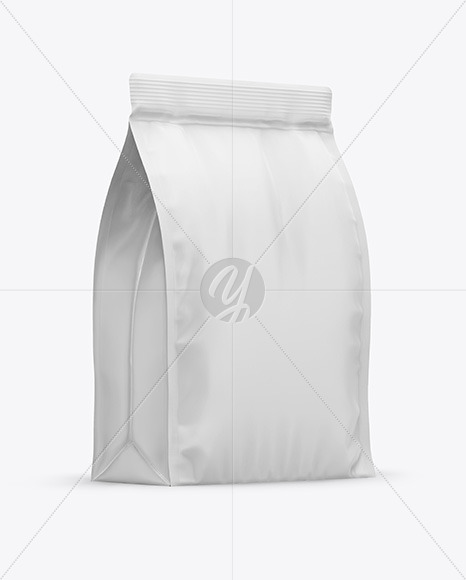 Download Matte Food Bag Mockup In Bag Sack Mockups On Yellow Images Object Mockups PSD Mockup Templates