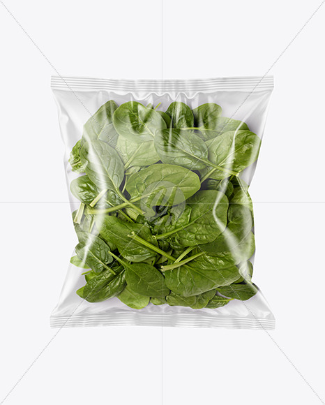 Download Plastic Bag With Spinach Mockup In Bag Sack Mockups On Yellow Images Object Mockups PSD Mockup Templates