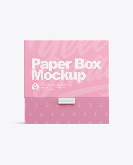 Download Paper Box Mockup In Box Mockups On Yellow Images Object Mockups PSD Mockup Templates