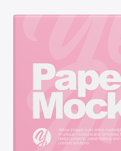 Download Paper Box Mockup In Box Mockups On Yellow Images Object Mockups PSD Mockup Templates