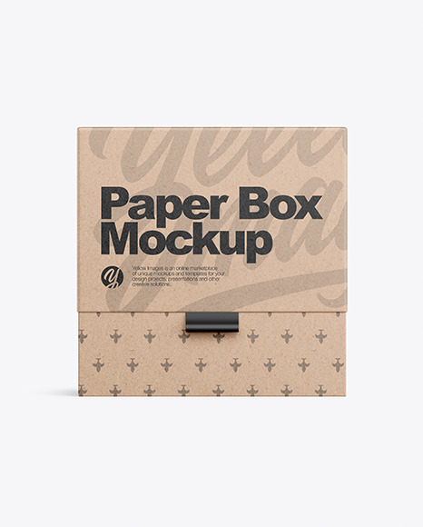 Kraft Box Mockup PSD #2