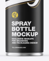 Matte Spray Bottle w/ Glossy Cap Mockup