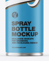 Matte Spray Bottle w/ Glossy Cap Mockup