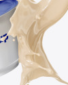Plastic Cup with Splashes Mockup