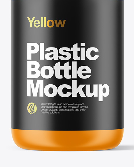 Matte Plastic Bottle Mockup PSD #1