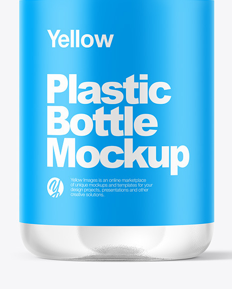 Clear Plastic Bottle Mockup PSD #1