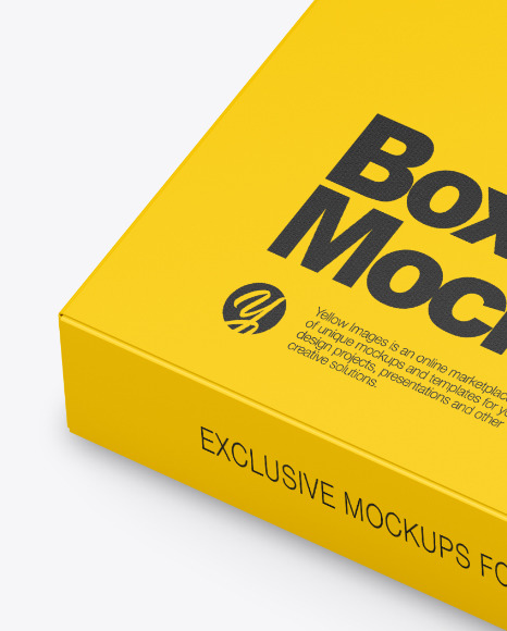 Download Glossy Box With Marker Pens Mockup In Packaging Mockups On Yellow Images Object Mockups PSD Mockup Templates