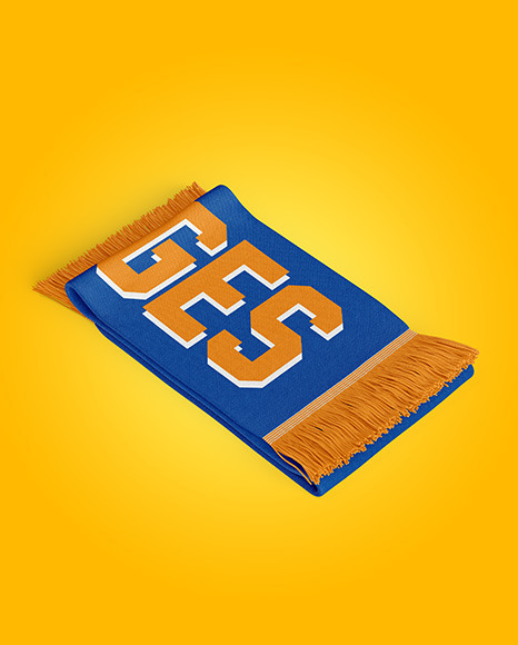 Download Fan Scarf Mockup In Apparel Mockups On Yellow Images Object Mockups