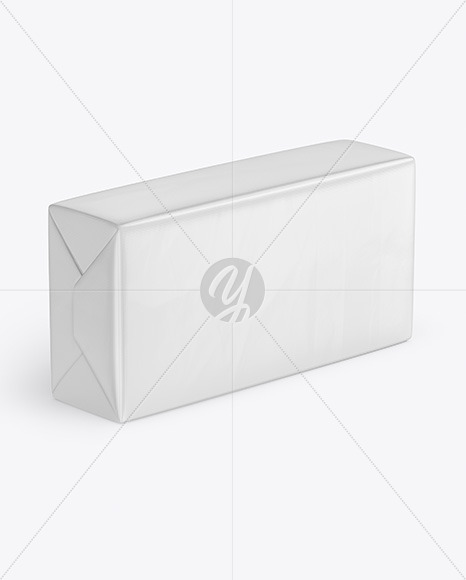 Glossy Butter Block Mockup In Packaging Mockups On Yellow Images Object Mockups