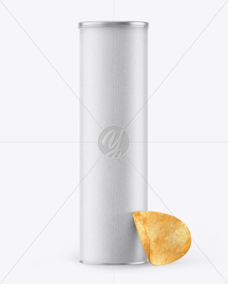 Download Frosted Bag With Potato Chips Psd Mockup Yellowimages