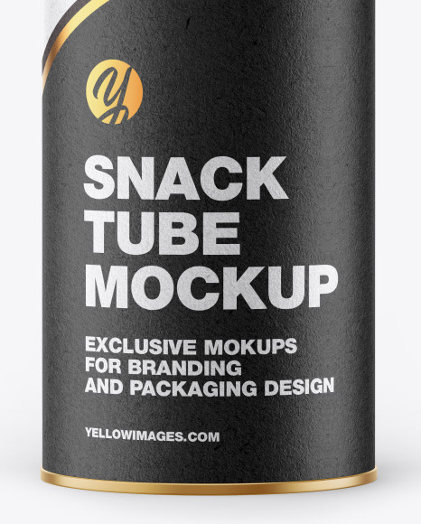 Download Kraft Snack Tube W Chips Transparent Cap Mockup In Tube Mockups On Yellow Images Object Mockups PSD Mockup Templates