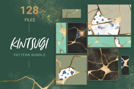 Luxury Japanese Seamless pattern set