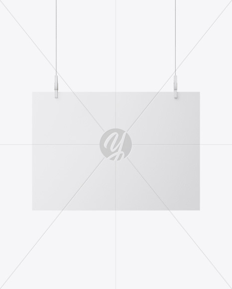 Matte A3 Poster Mockup PSD #3