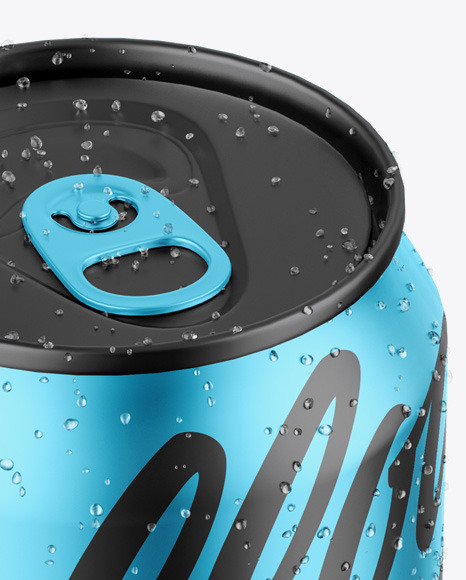 Matte Metallic Can Mockup PSD #1
