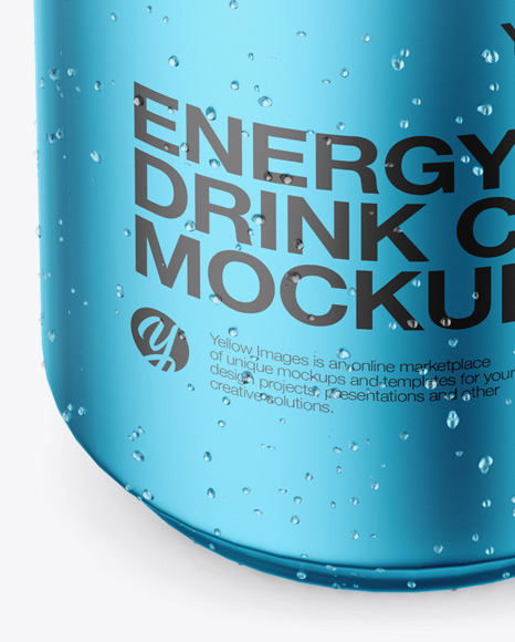 Matte Metallic Can Mockup PSD #6