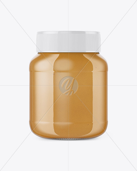 Download Glass Jar With Peanut Butter Mockup Front View In Jar Mockups On Yellow Images Object Mockups Yellowimages Mockups