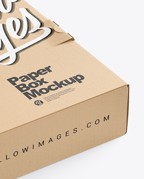 Download Kraft Paper Box With Spaghetti Psd Mockup Yellowimages