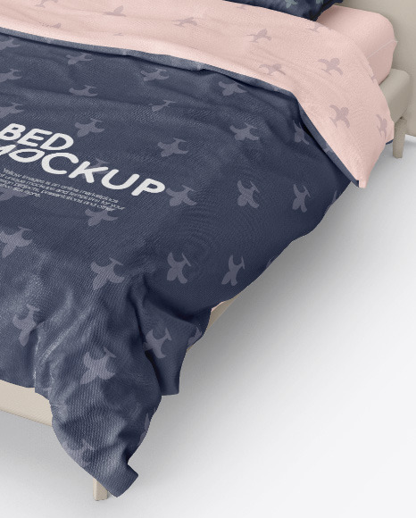 Double Bed Mockup PSD #1
