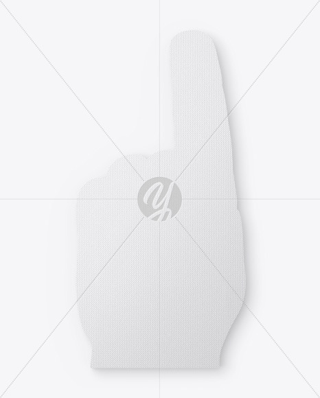 Fabric Sports Fan Foam Hand Mockup PSD #1