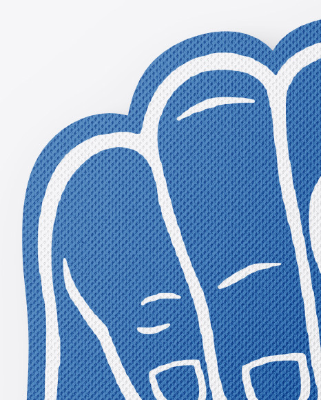 Fabric Sports Fan Foam Hand Mockup PSD #6