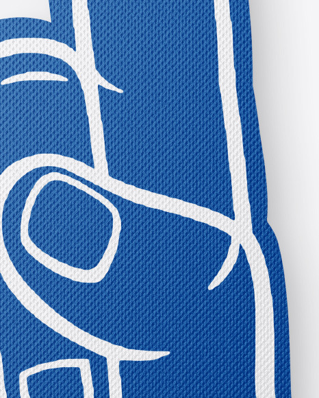 Fabric Sports Fan Foam Hand Mockup In Outdoor Advertising Mockups On Yellow Images Object Mockups